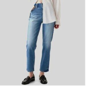 GAP High Rise Cheeky Straight Jeans in Blue Size 26